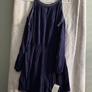 Knox Rose Deep Blue Studded Romper